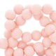 Acrylic beads 4mm round Matt Misty pink